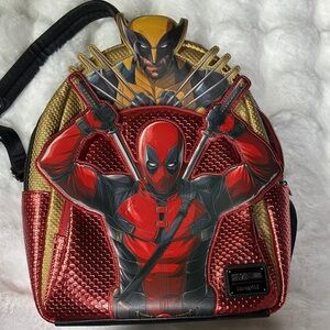 Loungefly Deadpool and Wolverine Marvel Backpack